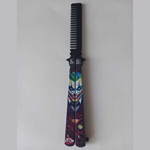 Metal 21 Cm Kelebek Tarak Joker Tasarımlı