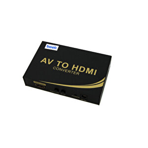 Beek Ses Görüntü (av)/cvbs &lt;-&gt; Hdmi Sinyal Çeviricisi, 1 X S-video Giriş,  1 X Rca Video Giriş (cinch Yuva), 2 X Rca Sağ/sol Analog Ses Giriş (cinch Yuva), 1 X Hdmi Çıkış, 1080p, 60hz&lt;br&gt;