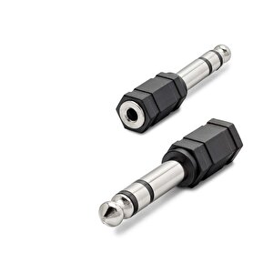 6.5 Mm To 3.5 Mm F Çevirici Enstruman Gitar Siyah Hdx1265