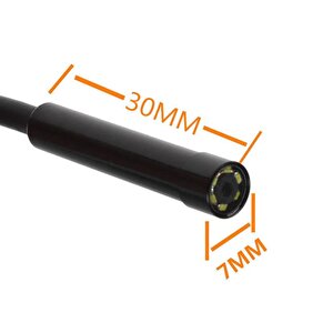 Endoskop 3 In 1 Yılan Kamera Usb Micro Usb Type-c Uyumlu 15m Çok Renkli