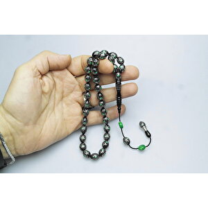  oltu Taşı Yesil Damla İçi Damla Tespih