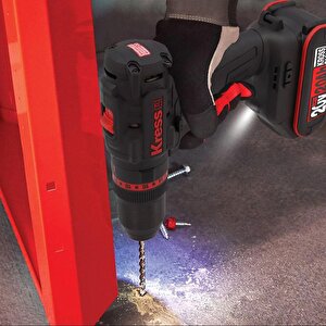Kress Kuc30.1 20volt/2.0ah Li-ion 60nm Çift Akülü Kömürsüz Profesyonel Şarjlı Darbeli Matkap
