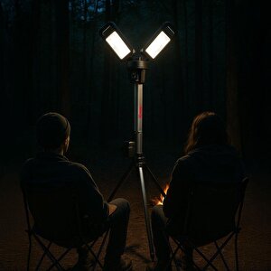 Kress Kuf09.9 20volt 2000/4500 Lümen Profesyonel Kule Tipi Teleskopik Katlanabilir Led Projektör (akü Dahil Değildir)