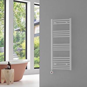 Nile Elektrikli Çelik Havlupan Beyaz 400 Watt On-off Fişli Kit 120x50 Cm 120x50 cm