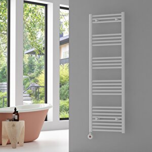 Nile Elektrikli Çelik Havlupan Beyaz 500 Watt On-off Fişli Kit 160x50 Cm 160x50 cm