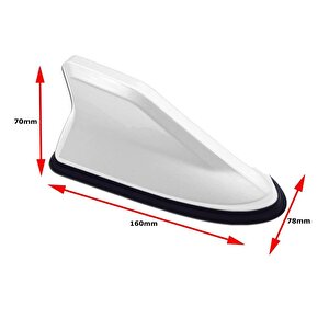 Ssanyoung Korando Köpek Balığı Balık Sırtı Shark Anten Beyaz Fs