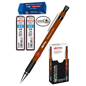 0.7 Uçlu Kalem Kalem Ucu Ve Sınav Silgisi 1 Paket 07 Uçlu Kalem Mekanik Versatil Rotring Visumax Kalem