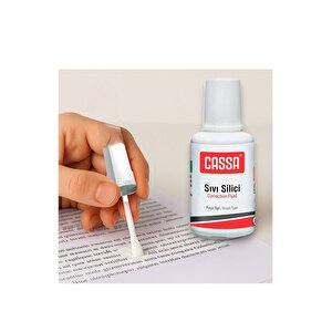 Sıvı Silici Daksil 2 Adet Cassa 18 Ml Fırçalı Sıvı Düzeltici Daksil Yazı Düzeltici Okul Ofis Büro Fırça Uçlu Daksil