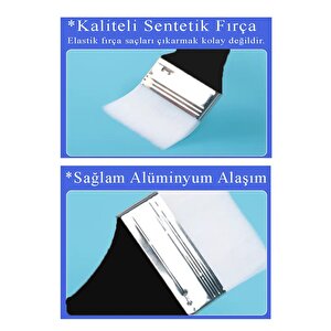 Zemin Fırçası 3 Numara 1 Adet Siyah Saplı Beyaz Fırça Kıllı Sentetik İpek Uçlu Kıl Akrilik Guaj Yağlı Boya Fırçası Zemin