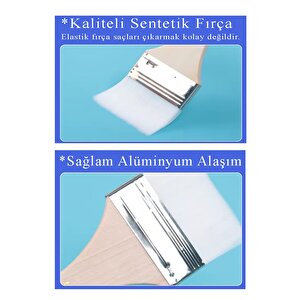 Beyaz Saplı 3 Lü Sentetik Zemin Fırçası 1 Paket 2 4 6 Numara Beyaz Zemin Fırçası Yağlı Boya Akrilik Boya Badana Guaj