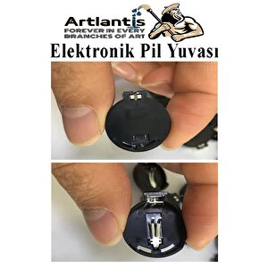 Elektronik Pil Yatağı 3 Volt 10 Adet Cr2032 Cr2025 Cr2016 Para Düğme Pil Yatağı Rcb Pil Tutucu Bios Devre Kart