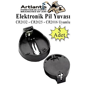 Elektronik Pil Yatağı 3 Volt 5 Adet Cr2032 Cr2025 Cr2016 Para Düğme Pil Yatağı Rcb Pil Tutucu Bios Devre Kart