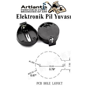 Elektronik Pil Yatağı 3 Volt 5 Adet Cr2032 Cr2025 Cr2016 Para Düğme Pil Yatağı Rcb Pil Tutucu Bios Devre Kart
