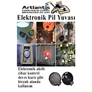 Elektronik Pil Yatağı 3 Volt 5 Adet Cr2032 Cr2025 Cr2016 Para Düğme Pil Yatağı Rcb Pil Tutucu Bios Devre Kart
