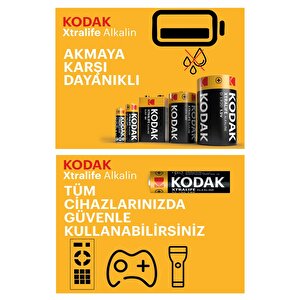 Xtralife Alkalin Kalem Pil Aa 12 Adet Kodak Kaliteli Uzun Ömürlü 1.5 V Kalem Pil Orjinal Kumanda Fener Saat Cihazlar