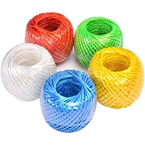 Çok Amaçlı Plastik Kopmaz Uçurtma İpi Çamaşır İpi 5 Adet Renkli 250 Metre Naylon İp Çırpı İpi Çizim İnşaat Duvar İpi