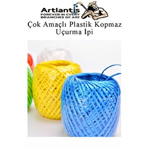 Çok Amaçlı Plastik Kopmaz Uçurtma İpi Çamaşır İpi 5 Adet Renkli 250 Metre Naylon İp Çırpı İpi Çizim İnşaat Duvar İpi