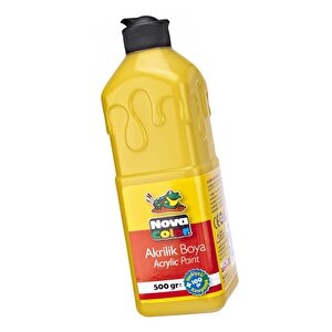 Akrilik Boya 1000 Gr 4 Renk 1 Paket Su Bazlı Akrilik Boyası Hobi Sanatsal Boya Tuval Ahşap Metal Ağaç Taş Beton