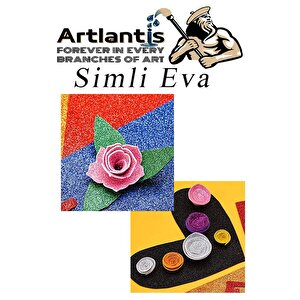 Simli Eva A4 20x30 Cm 10 Renk 1 Paket Simli Eva Süngeri 10'lu Okul Kreş Anasınıfı Elişi Etkinlikleri