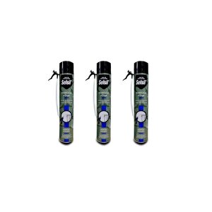 Montaj Köpüğü Dolgu Köpüğü 750ml-600gr Kapı Boşluklarına Çatı Boşluklarına Dolgu Köpük (3 Adet)