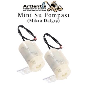 Mini Su Pompası 2 Adet Mikro Dalgıç Pompa Solonoid Su Pompası Dc 3-5 Volt Küçük Akvaryum Motoru 100l/h