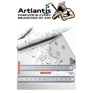Çelik Cetvel 30 Cm İnç Ölçülü 3 Adet Paslanmaz Çelik Metal Çetvel 30 Santimetre Düz Kenar Kolay Çizimler İçin