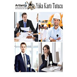 Mavi Yaka Yoyosu 10 Adet Yoyo Kartlık Kimlik Personel Kartı Yoyo Yaka Cep Kemer Geri Çekilebilir Rozet Tutma Makara