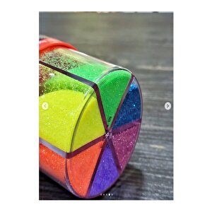 Neon Fosforlu Toz Sim 6 Renk 120 Gr 2 Adet Tuzluklu Karışık 6 Lı Renkli Canlı Neon Toz Sim Büyük Epoksi Reçine