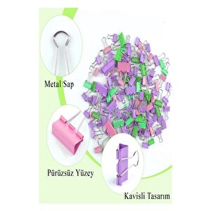 Renkli Metal Ataç Ve Renkli Metal Mandal Seti 1 Paket Küçük Ve Orta Boy Ataşlar Dayanıklı Paslanmaz Plastik Kaplama