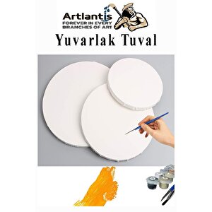 Kare Yuvarlak Ve Altıgen Tuval 30 Cm Mydido 12 Renk 12 Ml Tüp Akrilik Boya Şövale 1 Paket Arkadan Zımbalı 30x30 Cm Tuval