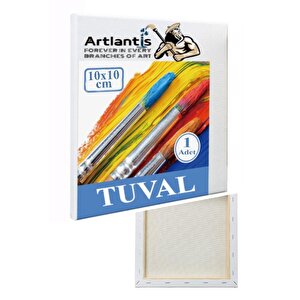 Mini Şövale 10x10 Cm Tuval 3 Ml Akrilik Boya 12 Renk Ve Fırça 1 Paket 10x10 Mini Tuval Masaüstü Küçük Şövale Boyama Seti
