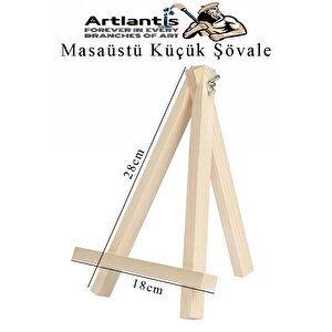 Mini Şövale 10x10 Cm Tuval 3 Ml Akrilik Boya 6 Renk Ve Fırça 4 Adet 10x10 Mini Tuval Masaüstü Küçük Şövale Boyama Seti