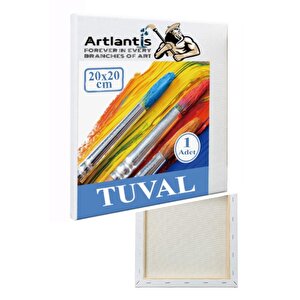Mini Şövale 20x20 Cm Tuval 3 Ml Akrilik Boya 6 Renk Ve Fırça 4 Adet 20x20 Mini Tuval Masaüstü Küçük Şövale Boyama Seti