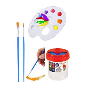 12 Renk Guaj Boya Fatih 25x35 Cm Telli Spralli Resim Defteri Palet Resim Fırçası 15 Yaprak Guajboya Resim Defteri