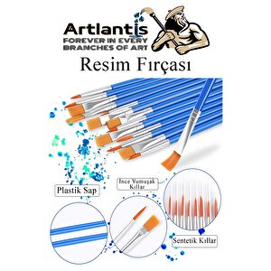 Akrilik Boya 3 Ml 6 Renk Resim Fırçası Ve Paleti 5 Paket Mini Küçük Akrilik Boya Taş Ahşap Seramik Tuval Alçı Tuval
