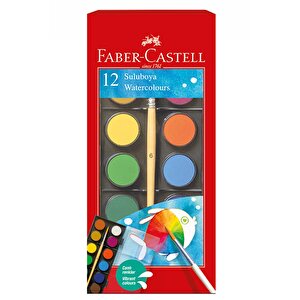 12 Renk Sulu Boya 35x50 Cm Telli Spralli Resim Defteri Resim Paleti Resim Fırçası Temizleme Kabı Suluboya Okul Öğrenci