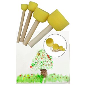 Mini Şövale 25x35 2 Li Tuval Fanart 12 Renk Yağlı Boya Başlangıç Seti Fırça Palet Ponpon Su Kabı Masaüstü Sanatsal