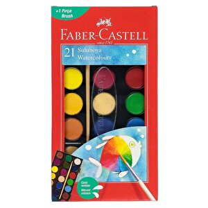 21 Renk Sulu Boya 35x50 Cm Telli Spralli Resim Defteri Resim Paleti Resim Fırçası Temizleme Kabı Suluboya Okul Öğrenci