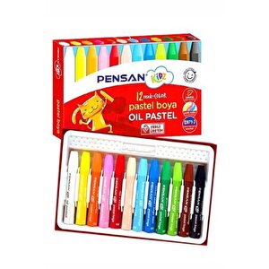 12 Renk Pensan Pastel Boya 25x35 Cm Telli Spralli Resim Defteri Pastel Dağıtma Kalemi 15 Yaprak Resim Defteri Yağlı