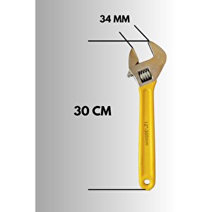 Kurbağacık 12" Ingiliz Anahtarı Kurbacık Anahtar 300 Mm