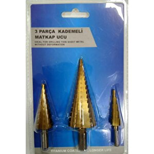 3 Parça Kademeli Matkap Ucu Seti