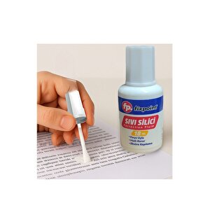 Sıvı Silici Daksil 1 Adet 18 Ml Fırçalı Sıvı Düzeltici Daksil Yazı Düzeltici Okul Ofis Büro Fırça Uçlu Daksi