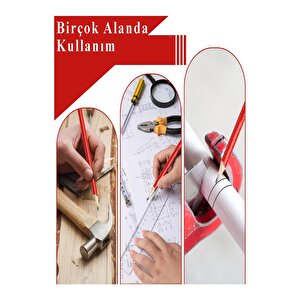 Marangoz Kalem Siyah Oval 12 Adet 1 Paket Kalın Oval Marangoz İnşaat Kalemi Aşap Beton İşaretleme Kalemi Kalın Kalem