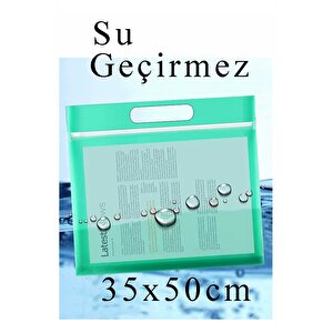 Renkli Plastik Fermuarlı Proje Dosyası 35x50 Cm 3 Adet Tutmaçlı 38x55 Cm Resim Ve Proje Ödev Dosyası El Tutmalı