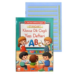 Kılavuz Dik Çizgili Güzel Yazı Defteri A4 Büyük Boy Fatih Kırmızı Ve Siyah Jumbo Kurşun Kalem Sınav Silgisi Kalemtraş