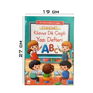 Kılavuz Dik Çizgili Güzel Yazı Defteri A4 Büyük Boy Fatih Jumbo Kurşun Kalem Sınav Silgisi Kalemtraş Yeni Müfredat