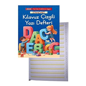 Güzel Yazı Defteri A4 Büyük Boy Fatih Jumbo Kurşun Kalem Sınav Silgisi Kalemtraş Yeni Müfredat Standart Klavuz Çizgili