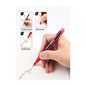 12 Renk Akrilik Markör Keçeli Kalem 1 Adet 12 Li Acrylic Paint Marker Taş Cam Metal Seramik Plastik Tuval Ahşap 0.5 Cm