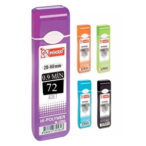 Kalem Ucu 72 Li 0.9 Mm 2b 3 Paket Çoklu Versatil Kalem Uç Mekanik Uçlu Otomatik Kurşun Mikro Kalem Ucu 60 Mm Yumuşak