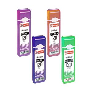 Kalem Ucu 120 Li 0.9 Mm 2b 4 Paket Çoklu Versatil Kalem Uç Mekanik Uçlu Otomatik Kurşun Mikro Kalem Ucu 60 Mm Yumuşak